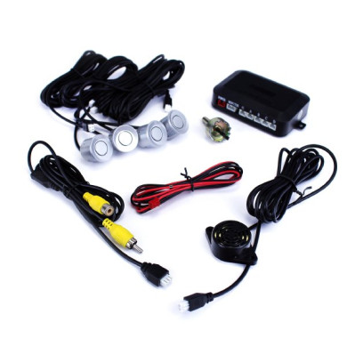 Einparksensoren mit Anschluss an die Rückfahrkamera