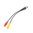 Y-Adapter vierpolig weiblich / 1x Cinch weiblich + Stromversorgung weiblich