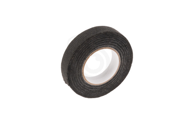 Schwarzes Textilklebeband für Elektrik und Kabel – 15 mm × 10 m