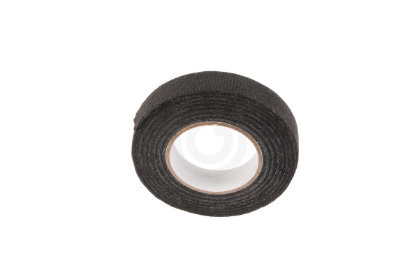 Schwarzes Textilklebeband für Elektrik und Kabel – 15 mm × 10 m